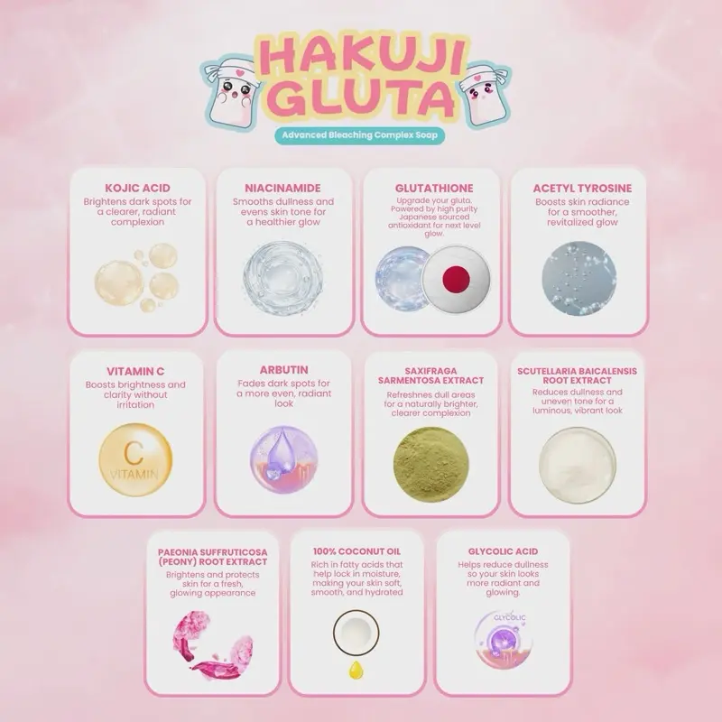 SHAHA BEAUTY Soap Hakuji Gluta Soap 3 Bar Soap 70g Skin Whitening Moisturizing Body Care - TikTok Shop Philippines SHAHA BEAUTY Soap Hakuji Gluta Soap 3 Bar Soap 70g Skin Whitening Moisturizing Body Care - TikTok Shop Philippines