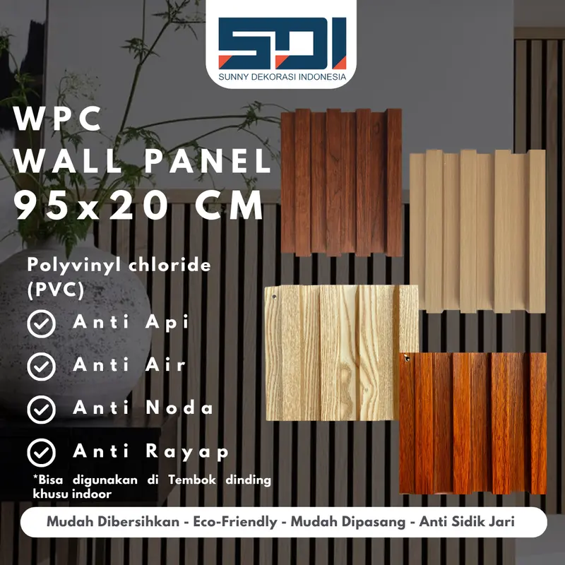 Wall panel WPC UKURAN 95 CM x 16 CM Wood panel PVC | Seri SD 0
