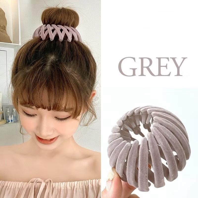 Donat Hairclip / Ikat Rambut Ponytail Korea / Sanggul Rambut Wanita
