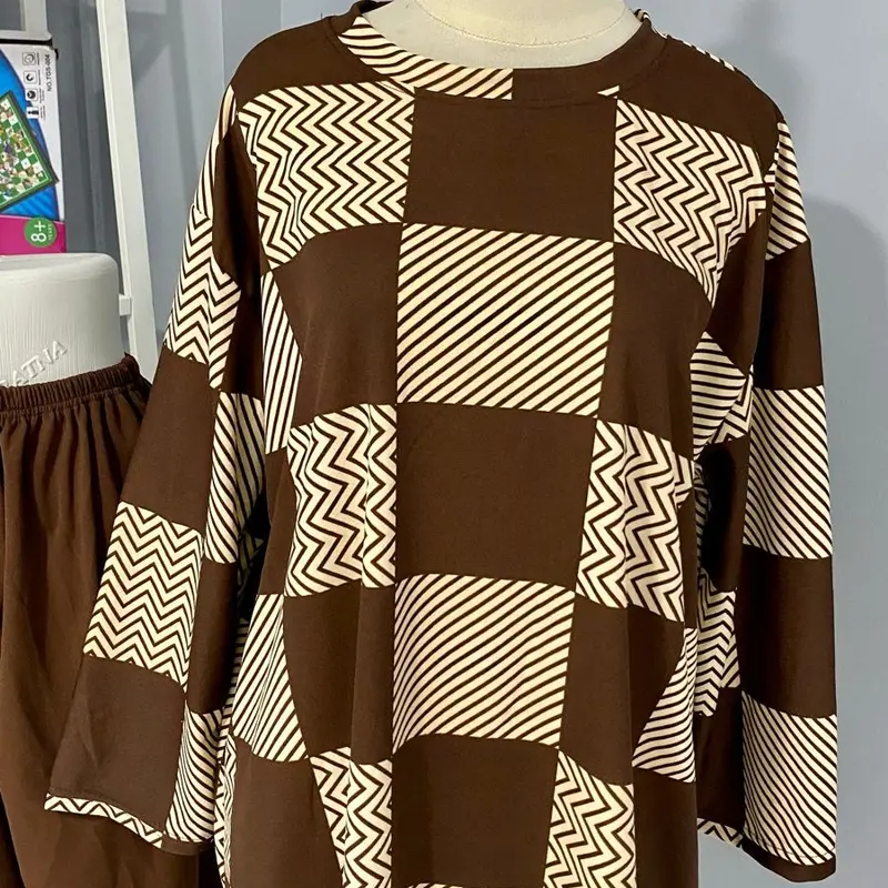 MM SETELAN WANITA LENGAN PANJANG MOTIF ARUNA BAHAN VOXY BISA COD 3