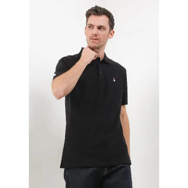 Hush Puppies Kaos Polo Pria Bsc Tangelo Black