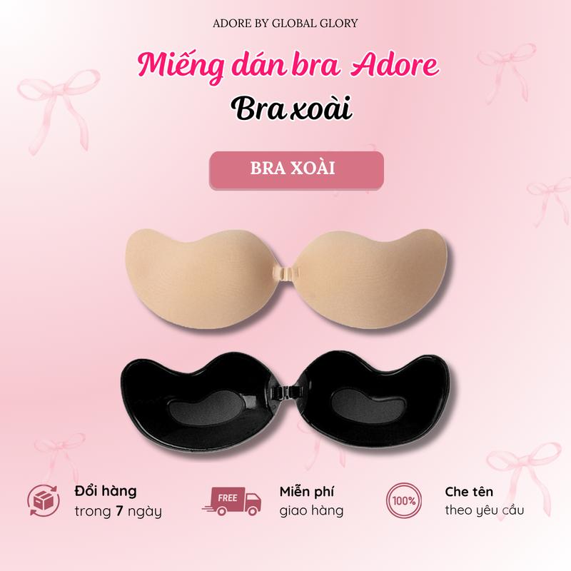 DEAL HỜI CHỐT NGAY Miếng Dán Ngực Adore Silicone Xoài Bra Cài Trước Tạo Khe Đẩy Ngực Bám Dính Tốt Tái sử dụng Miếng Dán Ngực Big Size..