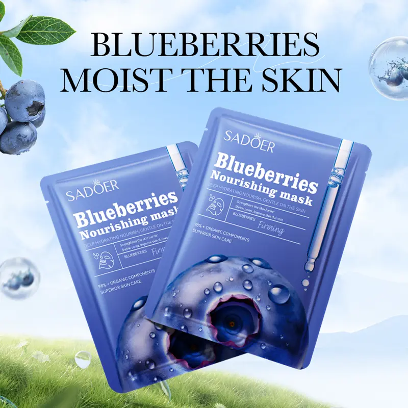 Blueberries Nourishing Mask for Hydrating and Moisturizing Skin