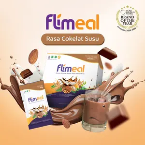 Flimeal Minuman Serbuk Rasa Coklat Susu - 1 box (isi 12 Sachet)