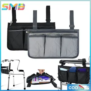 Tas Penyimpanan Pegangan Kursi Roda Multifungsi-Tas Organizer Kursi Roda