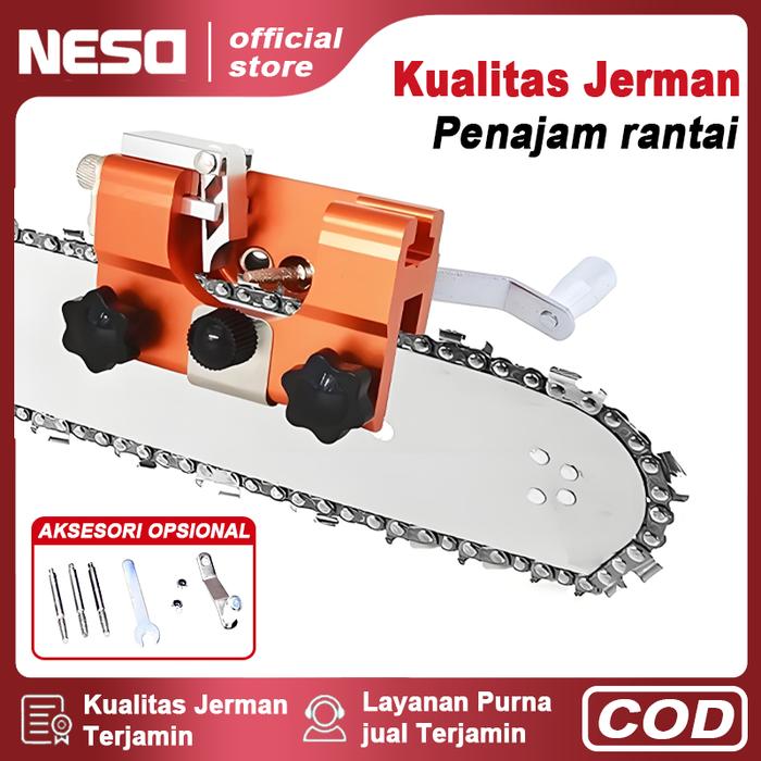Gambar Neso German Alat Pengasah Rantai Gergaji Aluminium / Alat Pengasah Rantai Gergaji Aluminium Dengan Kepala Gerinda Mesin Chain Saw Chain Sharpener dari G.M Professional Tools Kota Administrasi Jakarta Barat Tokopedia