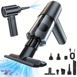12000Pa強力吸引 車載掃除機＆PCダストクリーナー、80Wブラシレスモーター搭載、コンパクト設計、車内・キーボード掃除対応、クリスマスギフトに最適