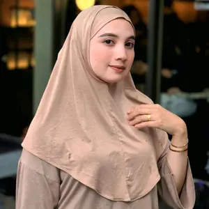 Hijab Instan Kaos Rayon Kerudung Bergo Instan Size M Hijab Instan Rayon