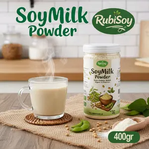 Rubisoy Susu Kedelai Bubuk Murni Premium 400gr Tinggi Serat dan Protein Kaya Protein Kalsium dan Vitamin Bebas Laktosa Rendah Lemak