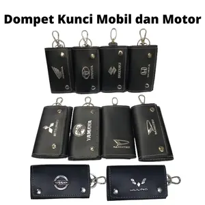 Dompet Gantungan Kunci Mobil dan Motor STNK Model Simple Terbaru Kekinian Kualitas Distro Harga Murah Bahan Kulit Sintetis Car