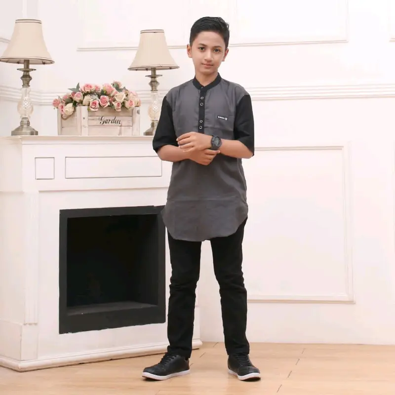 Baju Koko Kurta Anak Lengan Pendek 2