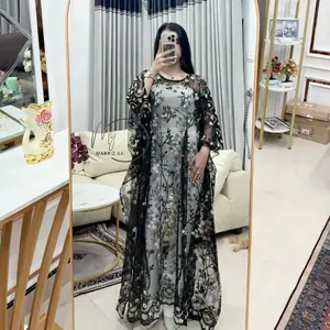 MARRIZ - BRUKAT KAFTAN VALLORA MEWAH SIMPLE ELEGANT BRUKAT KONDANGAN CASUAL WANITA