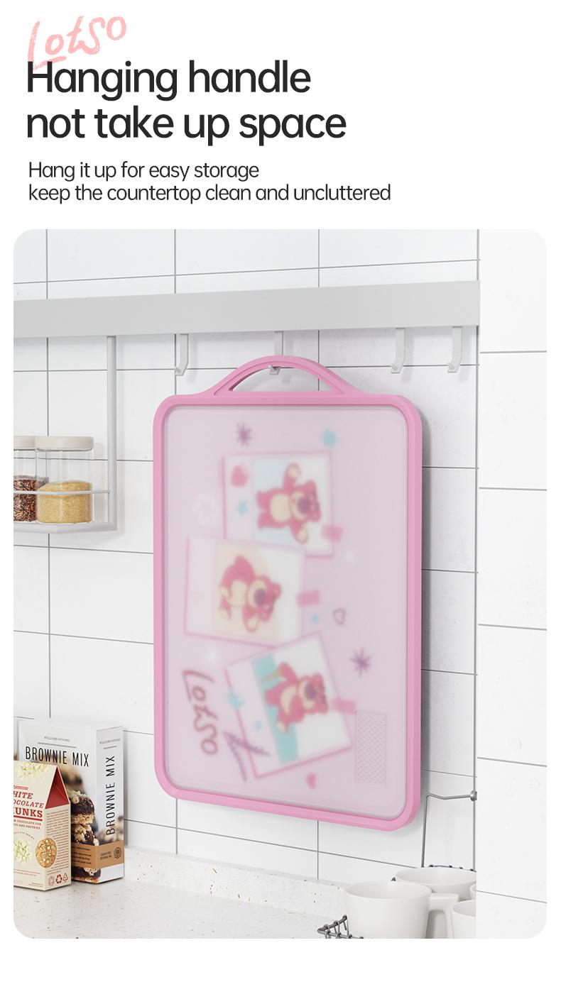 Product Introduction of Multifunctional thickened non-slip and mildew-proof double-sided cutting board for home dormitory fruit board fruit cutting knife board 8