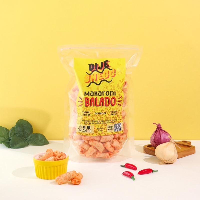 ￼SNACK MAKARONI KEJU / MALA / BALADO / TRUFFLE DIJE SNEGG CEMILAN 4