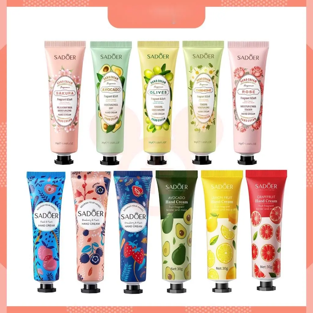 SADOER Hand Cream Moisturizing Fruit Lotion Moisturizing skin Melembabkan Mencerahkan Kulit Tangan