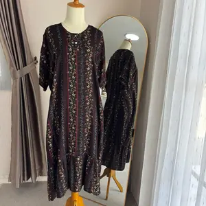 NESTUFF DASTER IBU KANCING JUMBO BAHAN RAYON PREMIUM ADEM,BUSUI KANCING,TALI KANAN KIRI