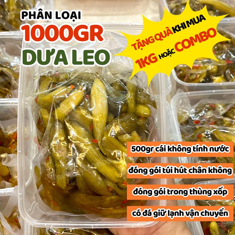 LIVE 1KG Dưa Leo Đèo Ngâm Nước Mắm Chay Trộn Sẵn - Đặc Sản Đồng Tháp Bà Ngoại Làm Ắn Được Liền Ăn Chay Được Có Gia Vị Đường Tỏi Ớt Giòn Thơm Vừa Ăn