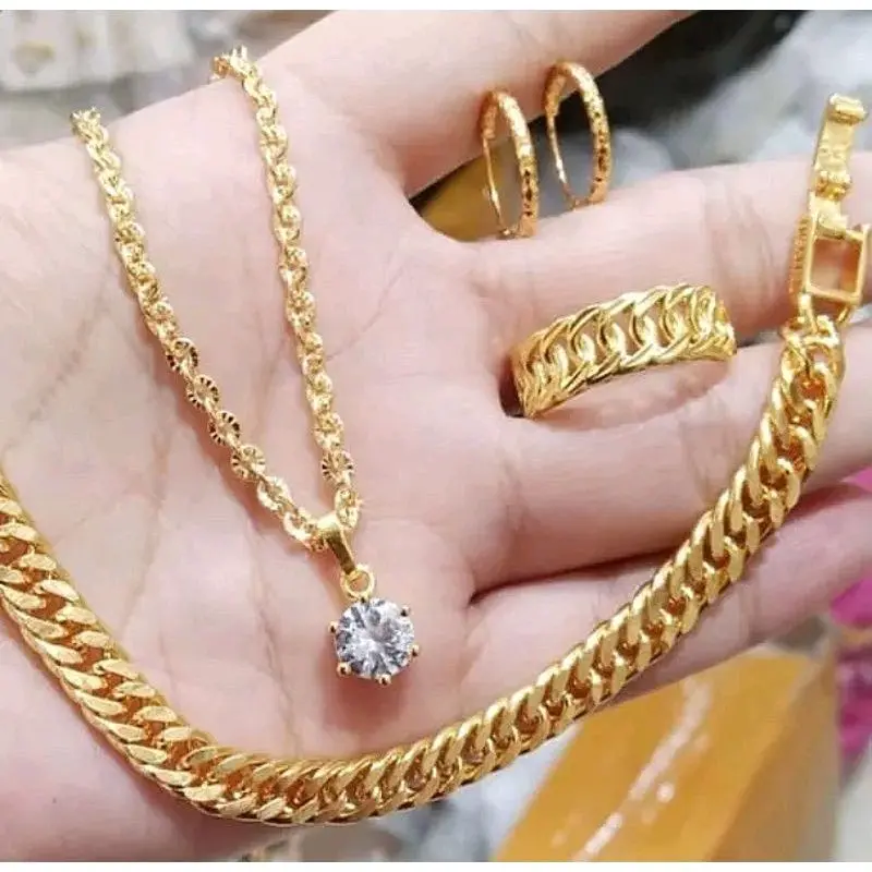 Set Aksesoris Dewasa Rantai Terbaru Titanium Fashion Perhiasan Kalung
