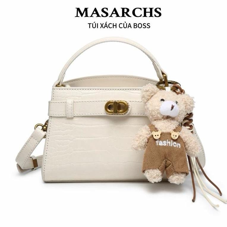  Túi xách nữ MASARCHS kèm gấu xinh cá tính Thiết kế vân cá sấu tinh tế điểm khóa kim loại siêu xịn tạo spotlight cho mọi outfit dễ phối đồ từ áo phông đến blazer đi chơi dạo phố dự tiệc Đeo vai  đeo chéo - MS5127 