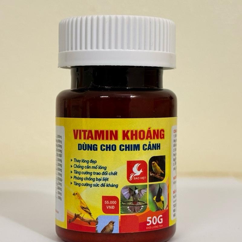 Lọ Vitamin Và Khoáng Sao Việt Hỗ Trợ Quá Trình Thay Lông Cho Chim Cảnh caxi…