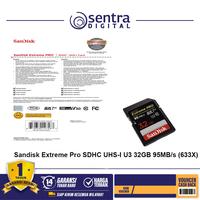 Gambar Sandisk Extreme Pro SDHC UHS-I U3 32GB 95MB/s (633X) dari Sentra Digital Kota Surabaya 2 Tokopedia