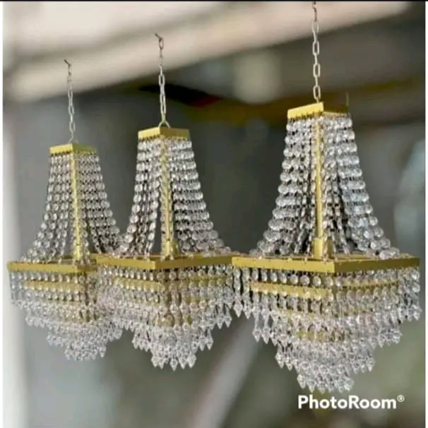 lampu kristal dekorasi 40*20 model kotak 1
