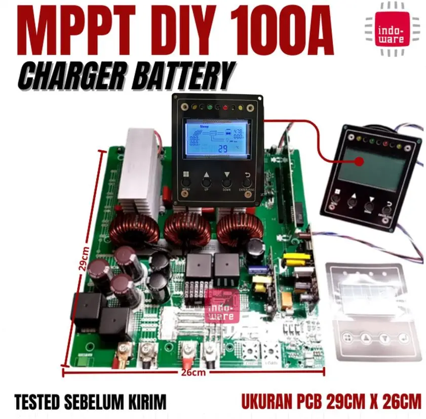 SCC MPPT rating 100a 100 amper TANPA BOX mppt solar charging 100A Tanpa Casing MPPT Lokal MPPT 100A