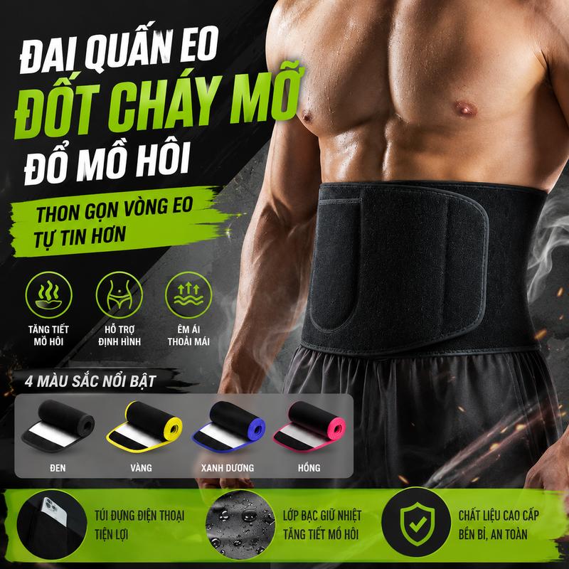 Đai nịt bụng đốt cháy mỡ thừa hỗ trợ giảm cân cho nữ,Đai Latex, Đai Nịt Quấn…
