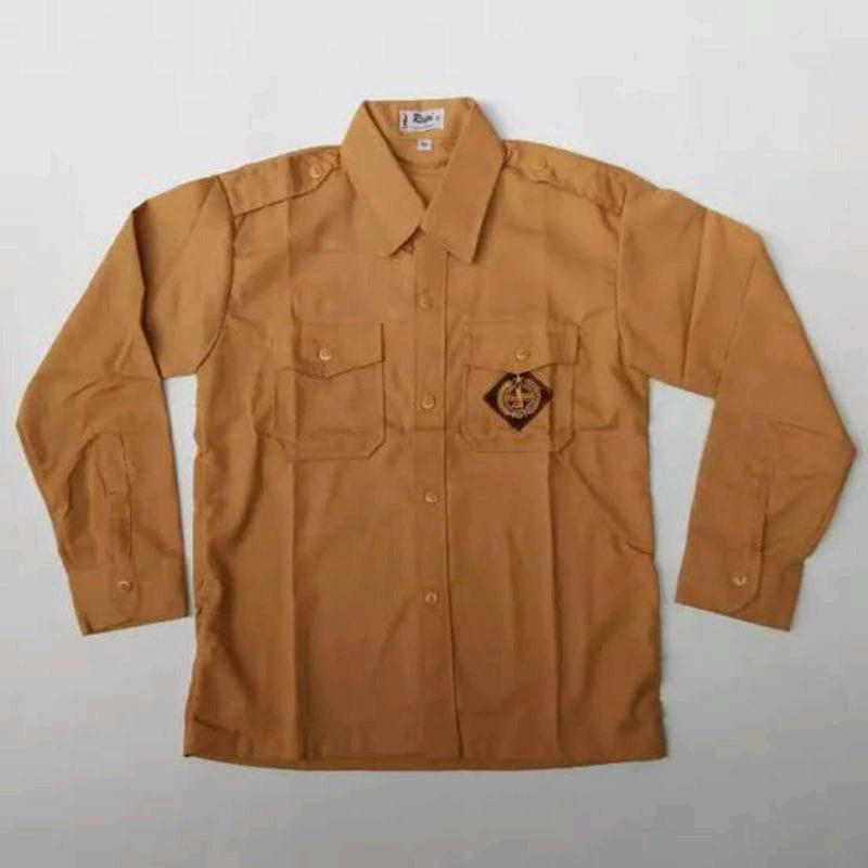 Baju pramuka penggalang SD lengan panjang usia 6-13 tahun baju pramuka panjang sekolah Fashion Bordir 2