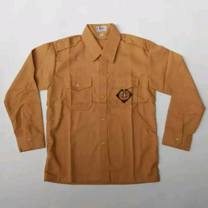 Baju pramuka penggalang SD lengan panjang usia 6-13 tahun baju pramuka panjang sekolah Fashion Bordir 1