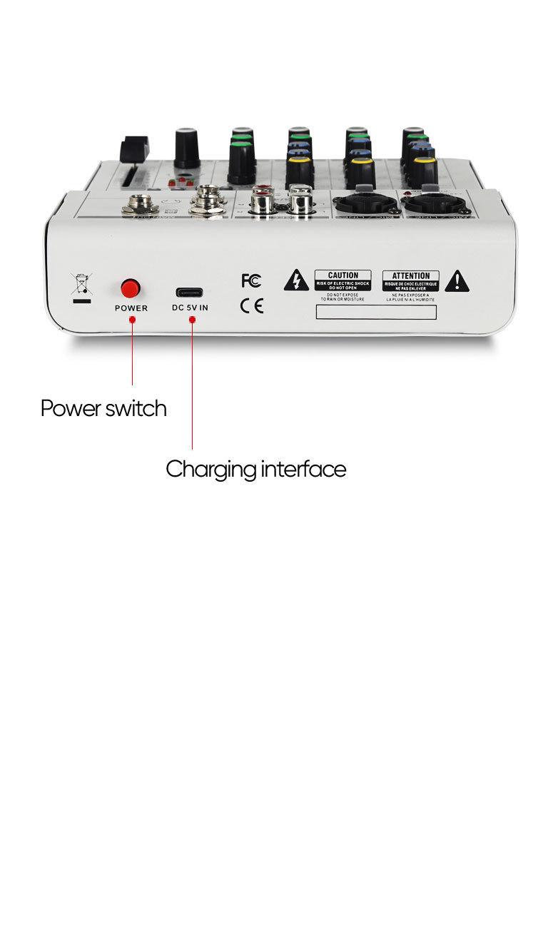 Product Introduction of LX01 4 kênh, chuyên nghiệp, nhỏ, bluetooth, máy trộn, với hiệu ứng âm vang, sử dụng tại nhà, karaoke, sân khấu, biểu diễn, đám cưới, hội nghị, bộ khuếch đại Mixer 17