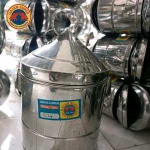 (!Bonus centong nasi!)Dandang Kukusan Jumbo Stainless Steel Ukuran 5 Kg - Promo Murah set lengkap