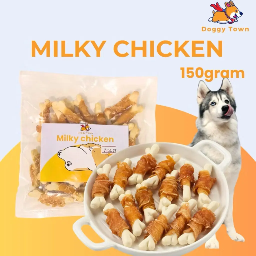 Milky Chicken Biscuit Biskuit Ayam Snack Anjing Dog Snack Dog Treat