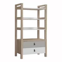 Gambar ZYO Terry - Dekoruma Rak Buku / Lemari Buku / Bookshelf / Rak Serbaguna dengan Laci - Oak, White, Grey dari Dekoruma Official Store Kab. Bekasi 1 Tokopedia