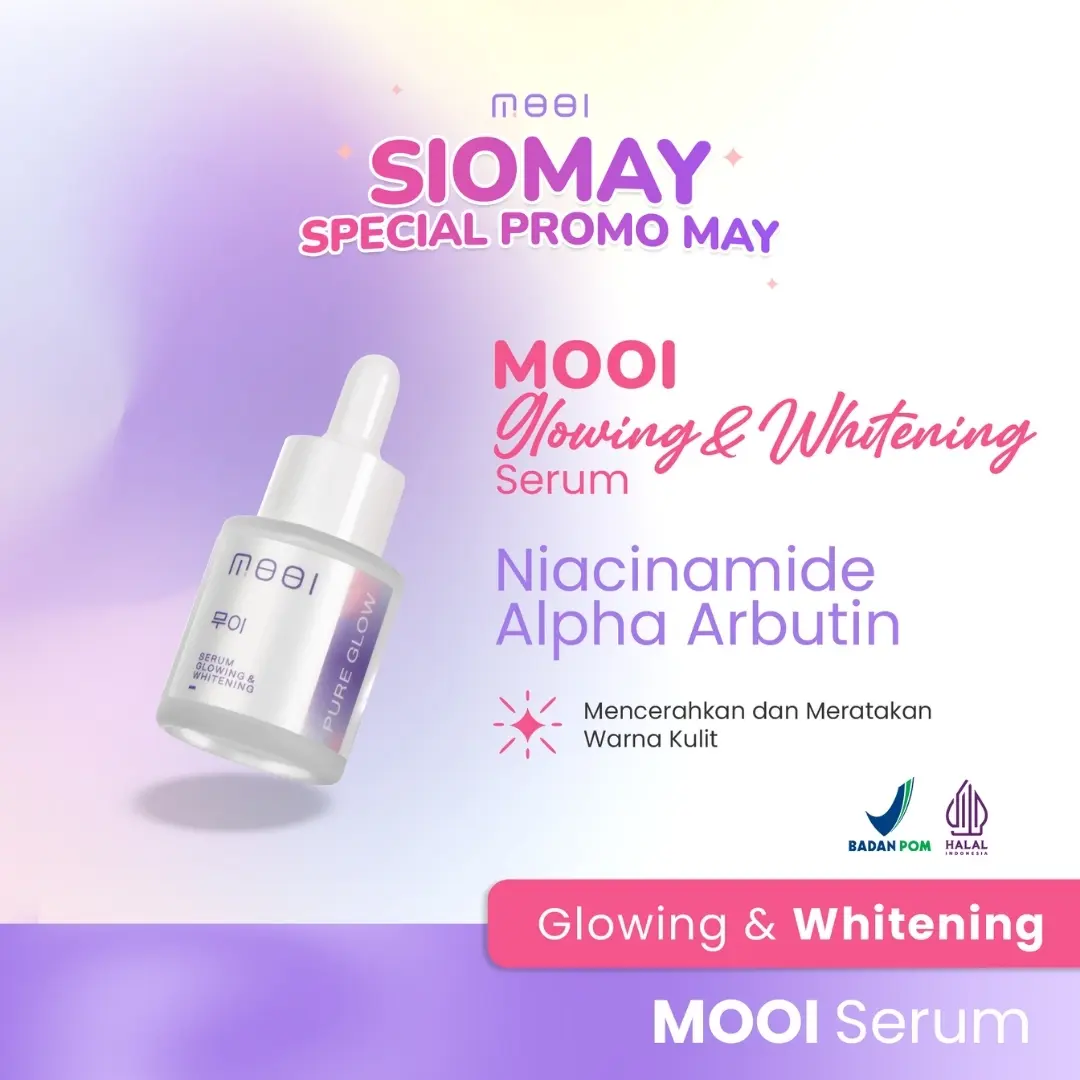Bisa COD Serum Korea - Serum Wajah Mencerahkan Mooi Pure Glow Skincare Korea Memudarkan Jerawat Kusam Laki-Laki Pencerah