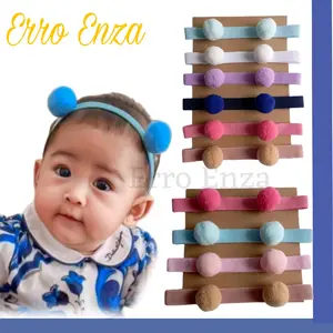 Bando Anak Perempuan Bandana Bayi PomPom Murah pom