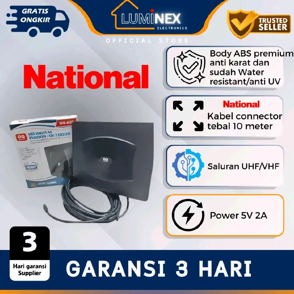 Antenna Digital indoor/outdoor QQ 405 VHF/UHF Kabel 10 meter