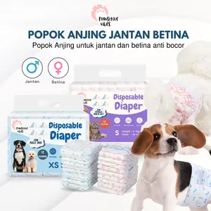 POPOK BETINA JANTAN DIAPERS ANJING KUCING | DOG DISPOSABLE BELLY BELT MENS DIAPER | POPOK KUCING MONYET