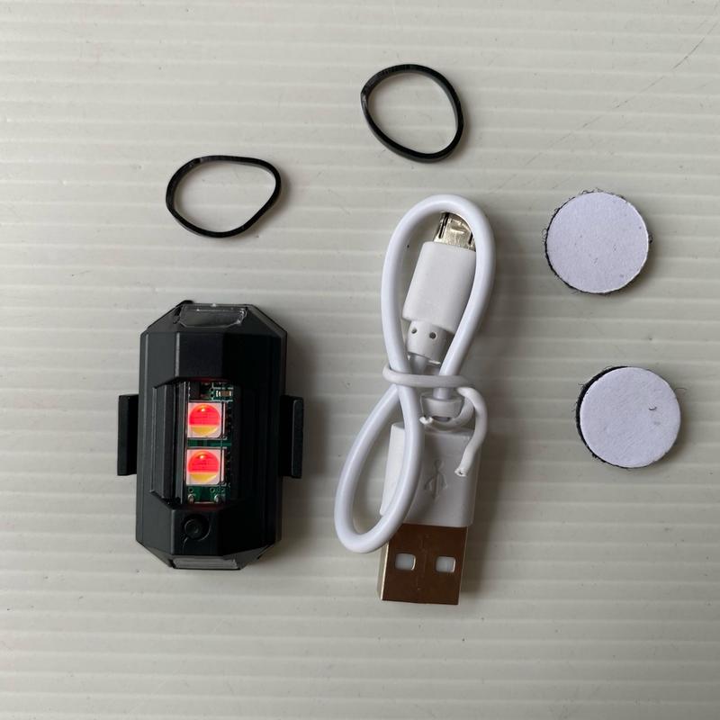 Lampu Kolong Pesawat LED 7 Warna Kedap Kedip dengan Kabel USB dan Tempelan Gratis - Car 2