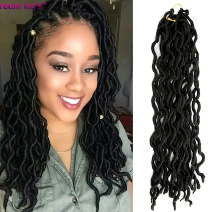 Rambut Sambung Spesial Braid ISI 12 HELAI Rambut Gimbal Model Terbaru Rambut Sambung Gimbal Hair Extension Gimbal Rambut Sulam Rambut Anyam Various Hair Accessories Black 1