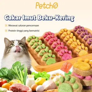 Purrito Cat Claw Biscuits 5g 4 Rasa - Camilan Tinggi Protein (56%) Membantu Menjaga Bulu Tebal, Mencegah Rontoknya Bulu, dan Menguatkan Gigi