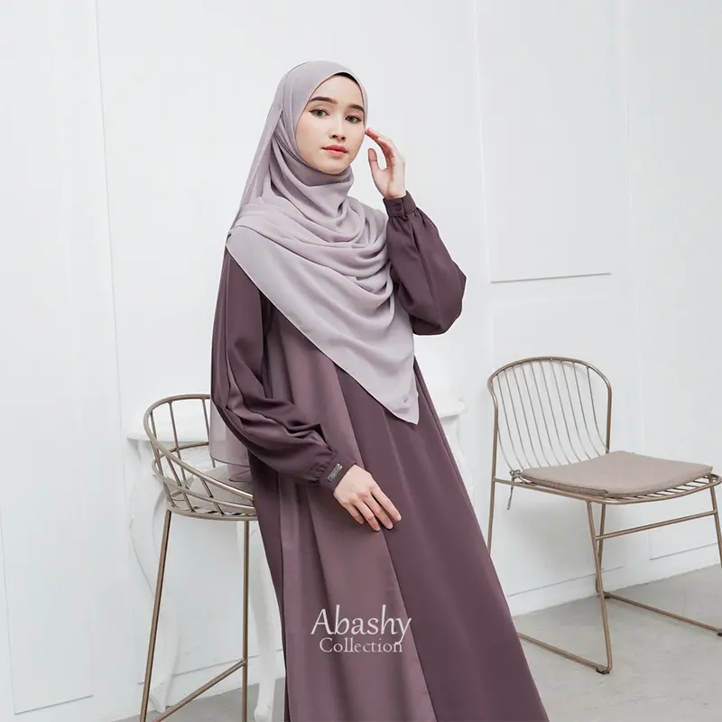 Abashy - Baju Gamis Wanita Lebaran 2025 Givana Dress Abaya Mewah Terbaru 3