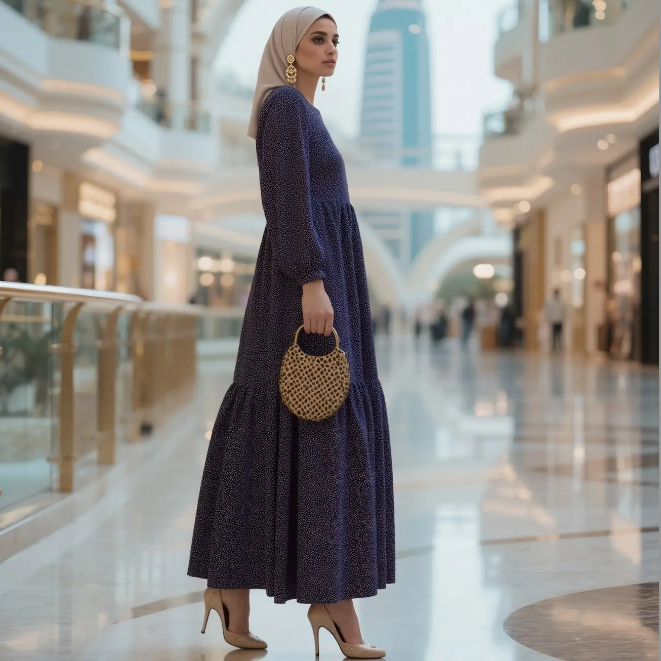 Gaun Wanita Muslim, Kain Selesa Berkualiti Tinggi