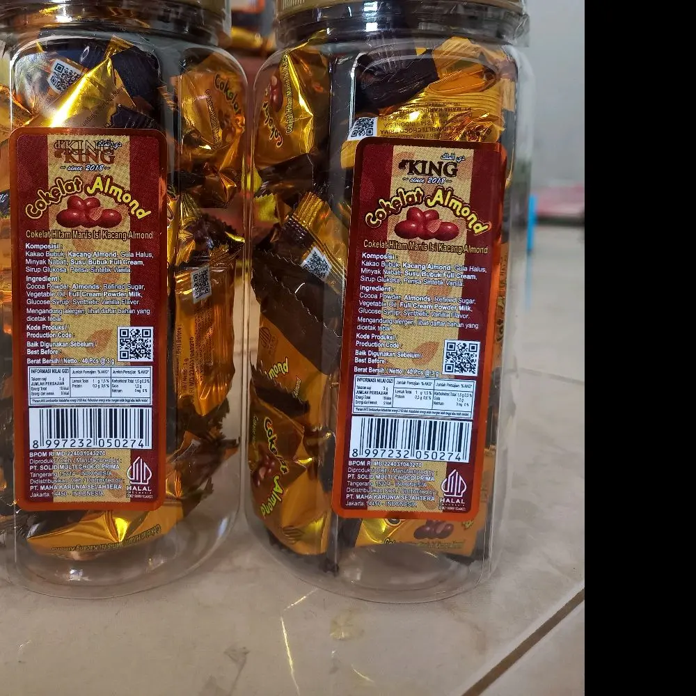coklat almond 1  toples merek D king