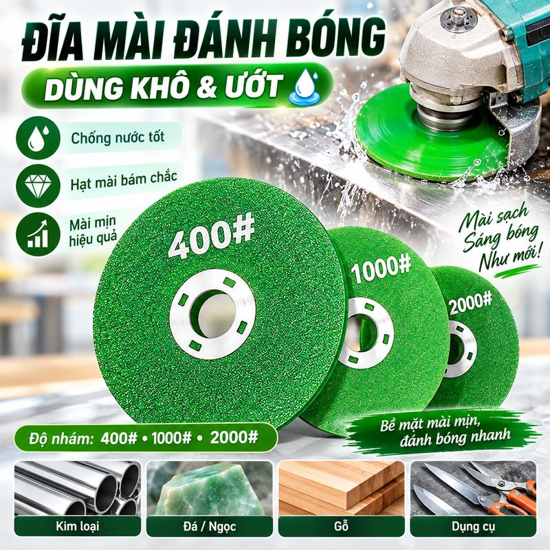 Kaiyo Máy mài góc Đá mài Đồ dùng nhà bếp Đá mài kim loại dày