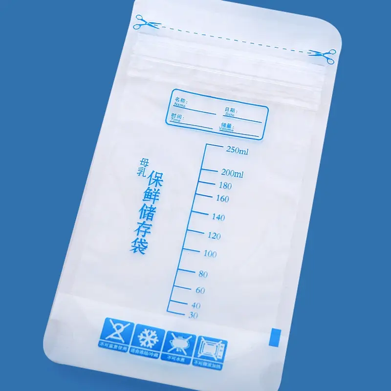 Túi Đựng Sữa Mẹ, 30 Chiếc, Chất Liệu LDPE + Thú Cưng Mới, Trong Suốt, Dung Tích 250ml, Có Thể Tái Sử Dụng, Thương Mại, Thích Hợp Cho Phụ Nữ Mang Thai, Túi Bảo Quản Sữa Mẹ 3