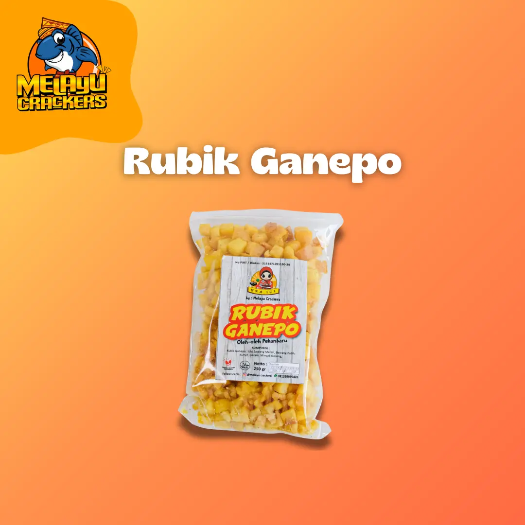 Rubik ganepo Melayu crackers | kerupuk oleh-oleh | camilan oleh-oleh