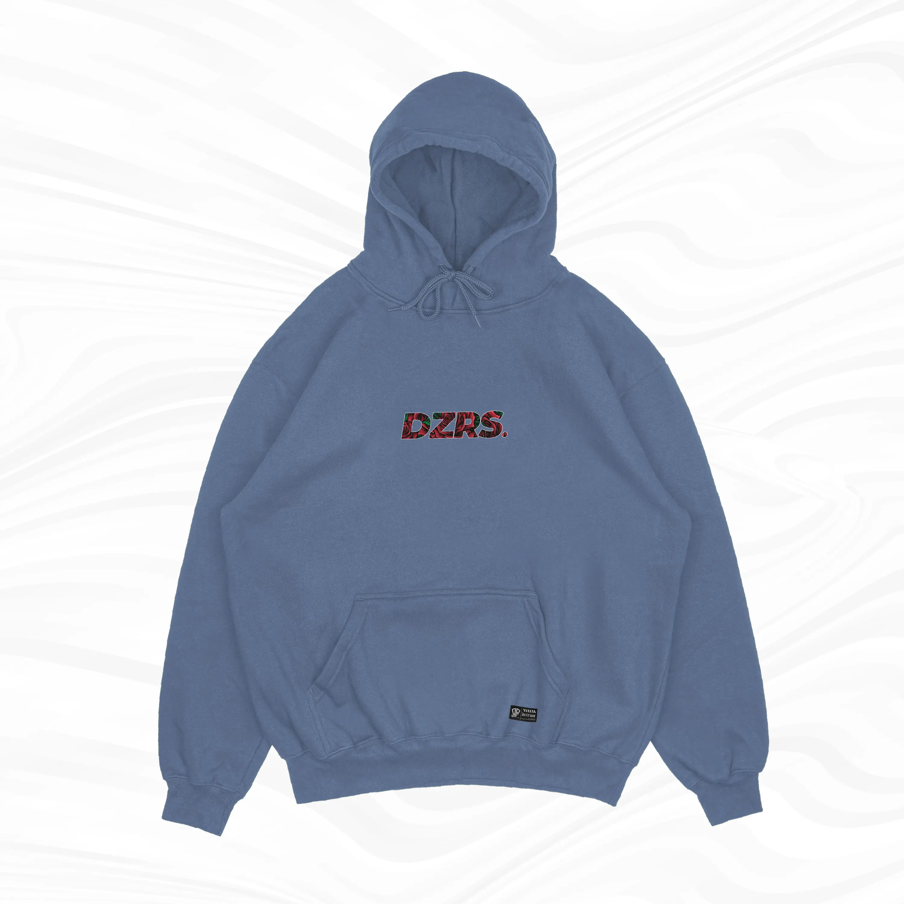 Dezirose Hoodie Font Rose Simpel - Sweater Hoodie Pria Wanita Distro Fleece Tebal Premium 280gsm Size M-XXL (16 Colour)