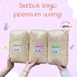 [ Sudah diolah ] Serbuk kayu alas hamster wangi aroma buah , Bedding Hamster Wangi