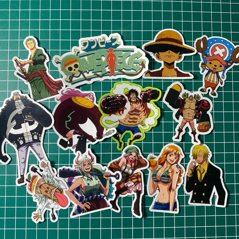 Stiker Anime One Piece Vol 1 Luffy Zoro Mugiwara Vinyl Premium Waterproof - Kertas 4